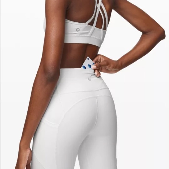 LULULEMON All the Right Places High-Rise Drawcord Waist Crop White Size 8 NWT - Picture 11 of 12